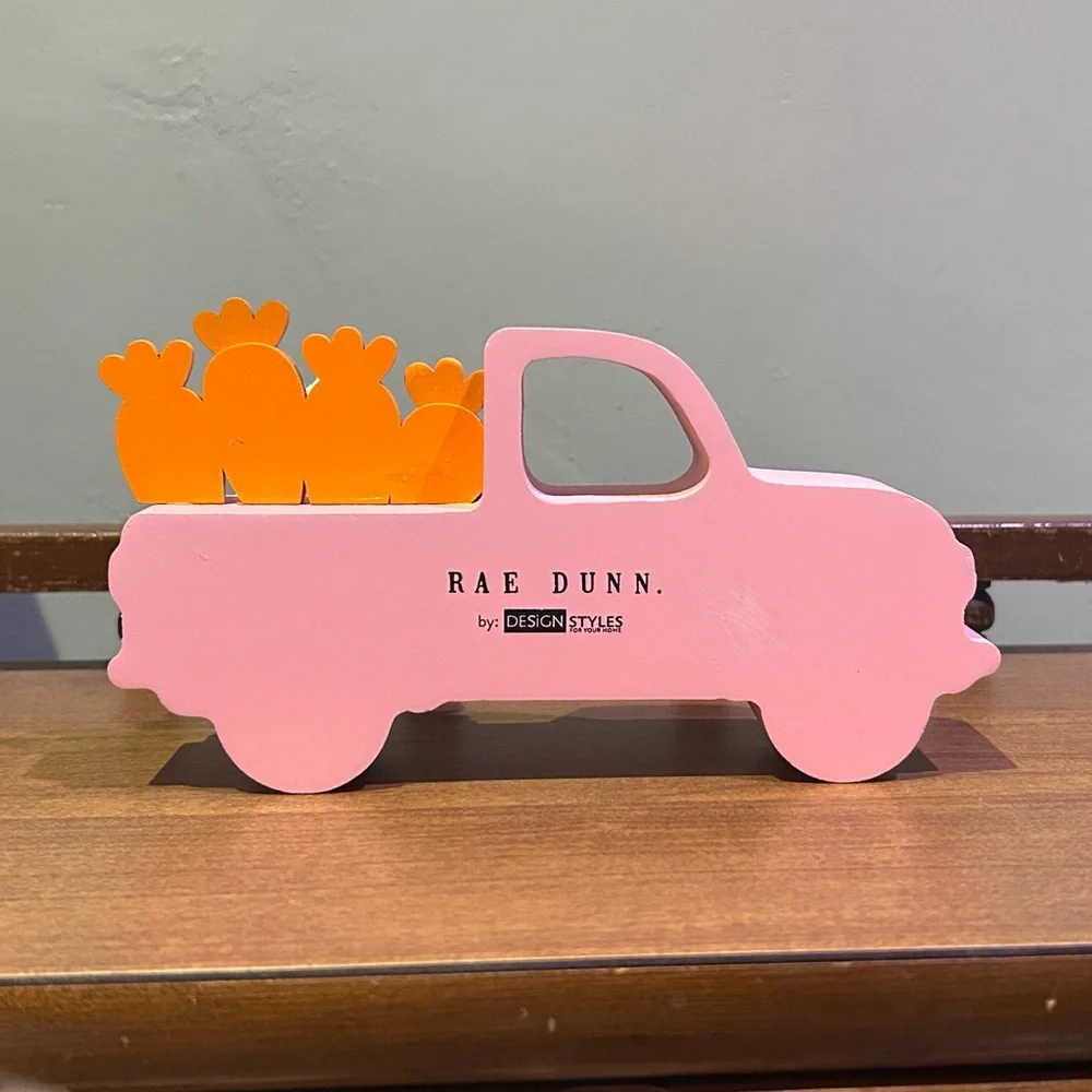 Rae Dunn Pink Happy Easter Truck NWTS
